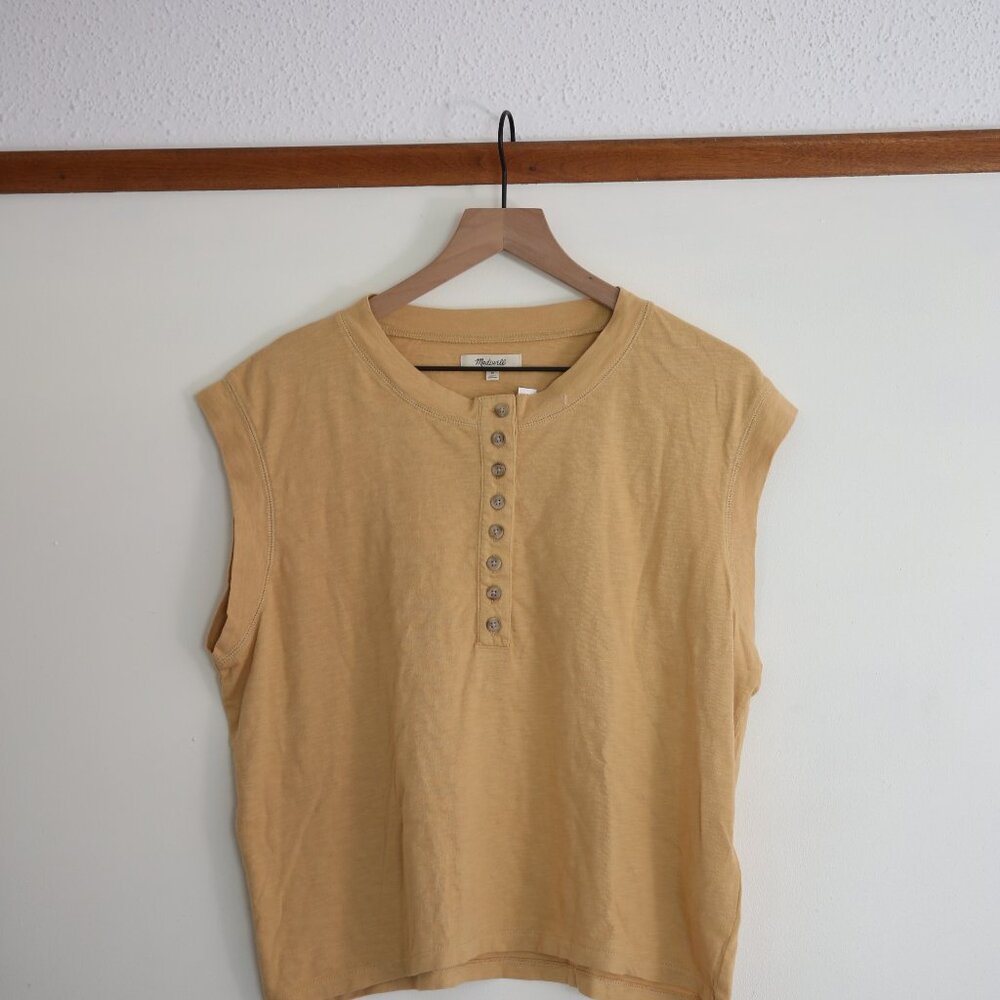 women's Madewell henley tshirt